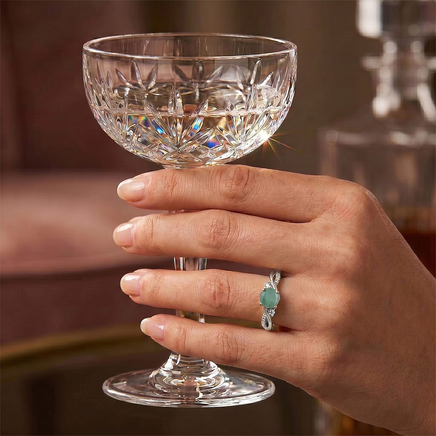 Always You Solitaire Birthstone Ring with 925 Sterling Silver