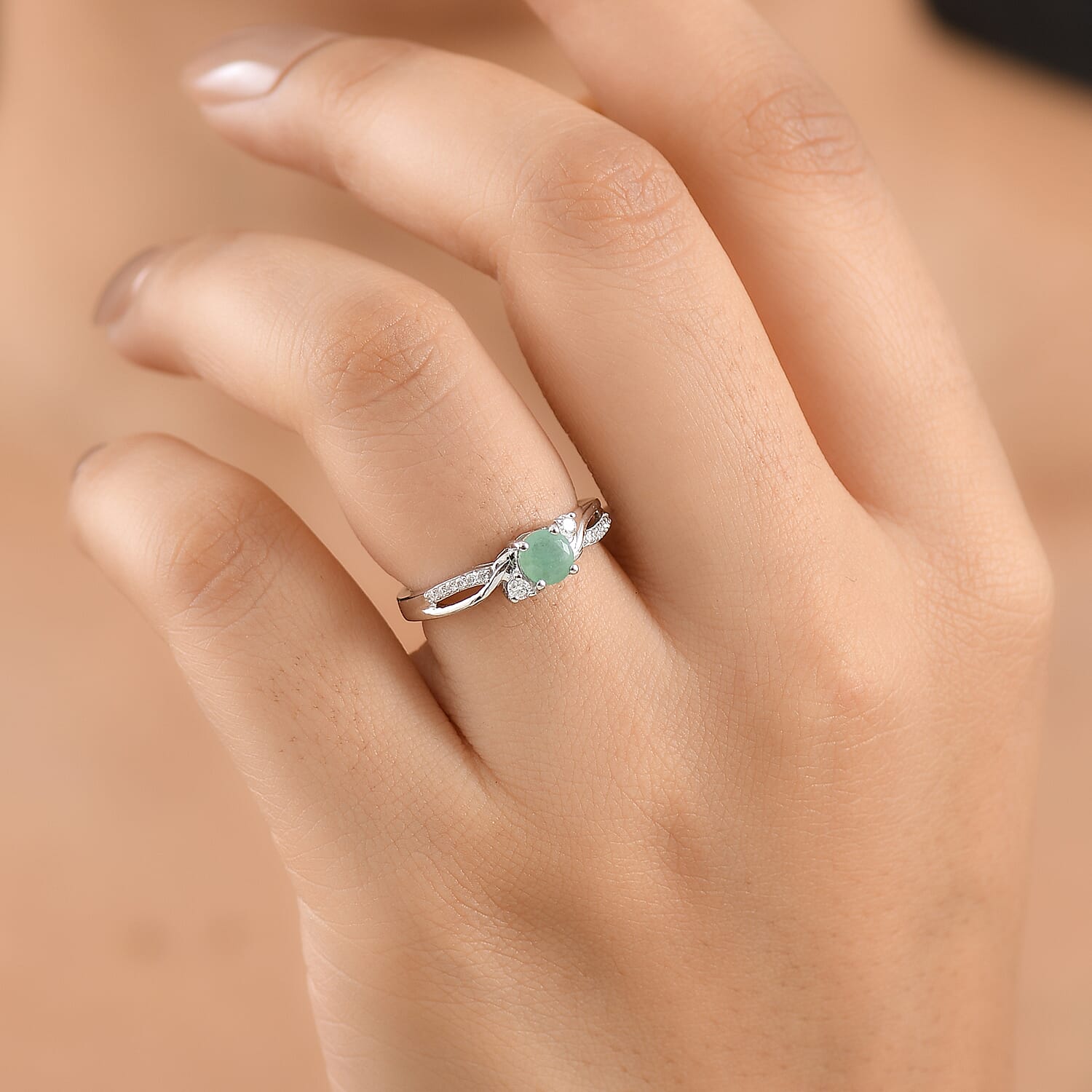 Royal Bali Collection - D'Joy Moissanite Ring in Sterling Silver