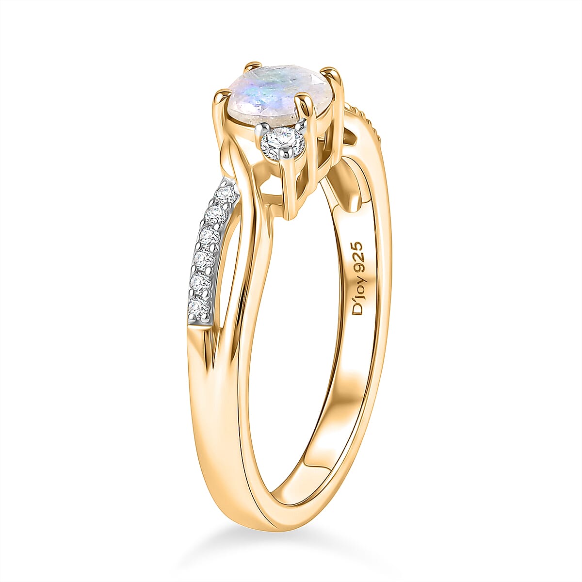 Royal Bali Collection - D'Joy Moissanite Ring in Sterling Silver