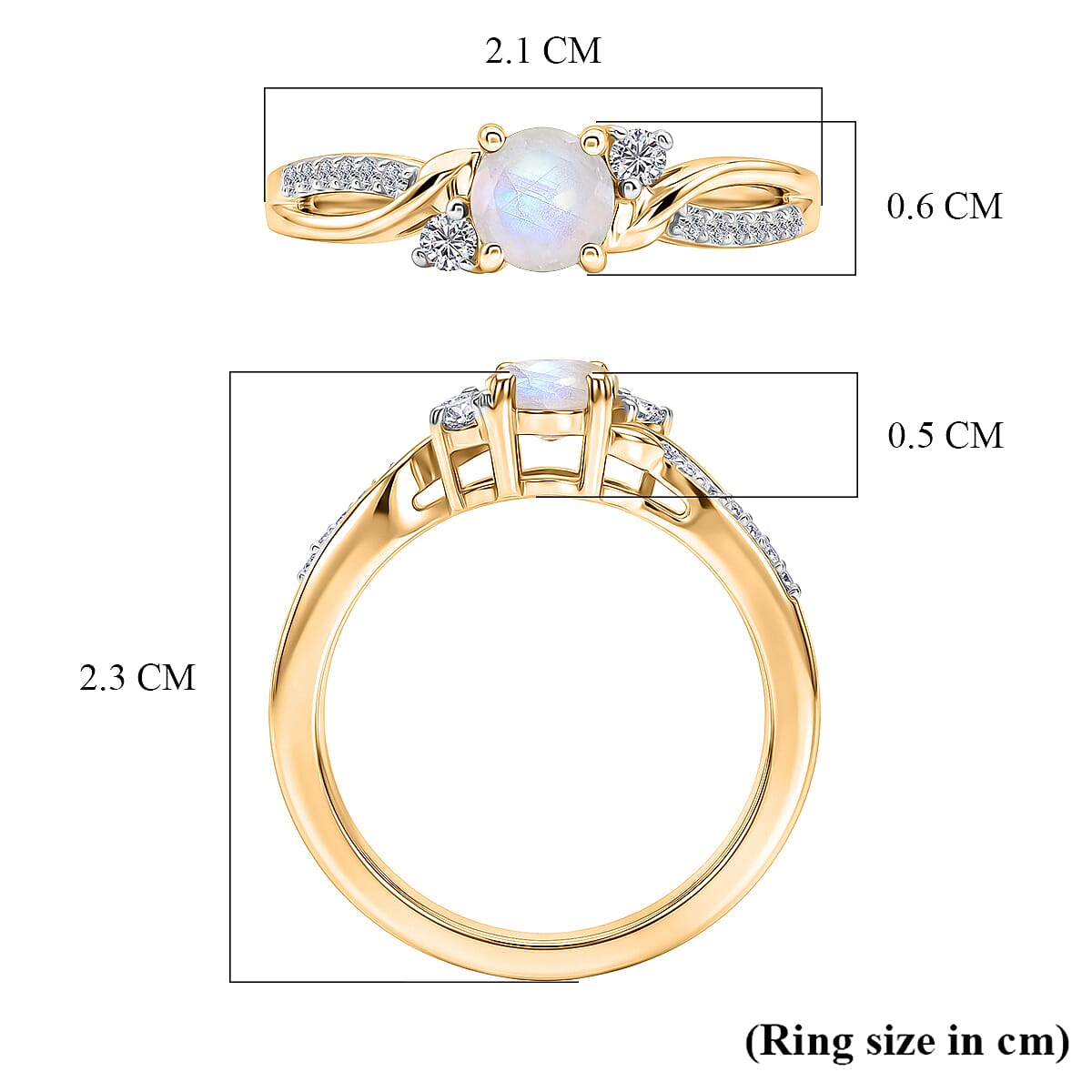 Royal Bali Collection - D'Joy Moissanite Ring in Sterling Silver