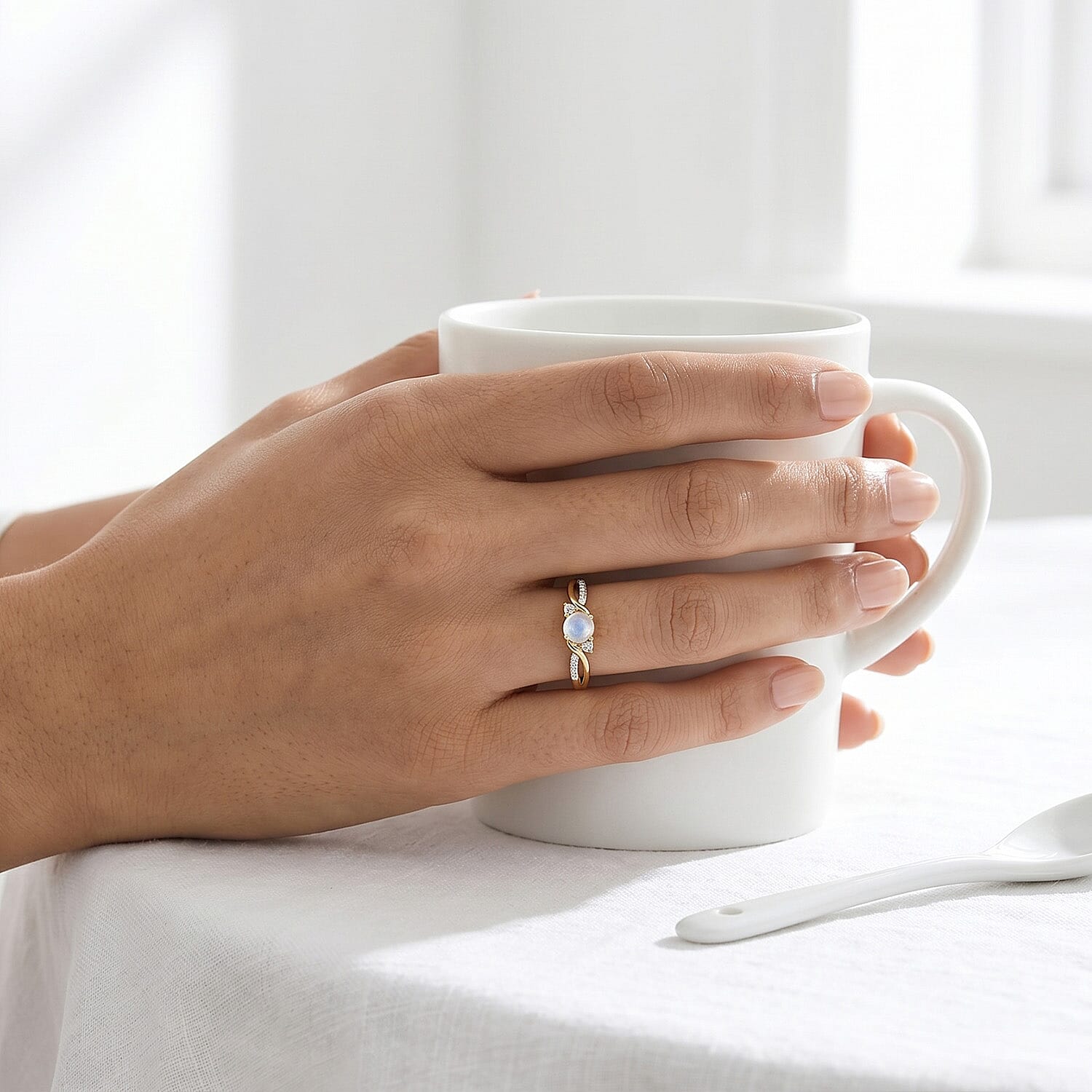 Always You Solitaire Birthstone Ring with 925 Sterling Silver