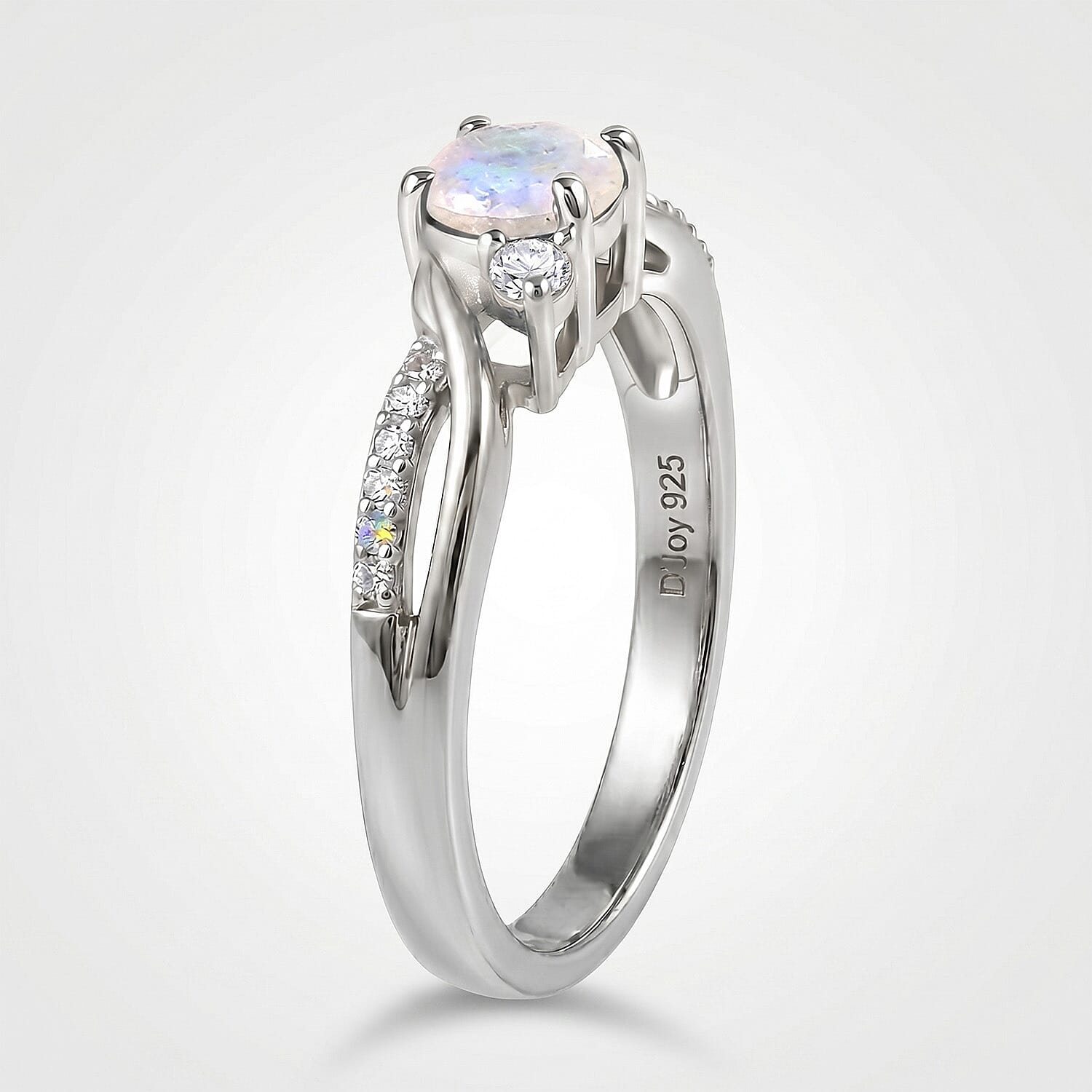 Always You Solitaire Birthstone Ring with 925 Sterling Silver