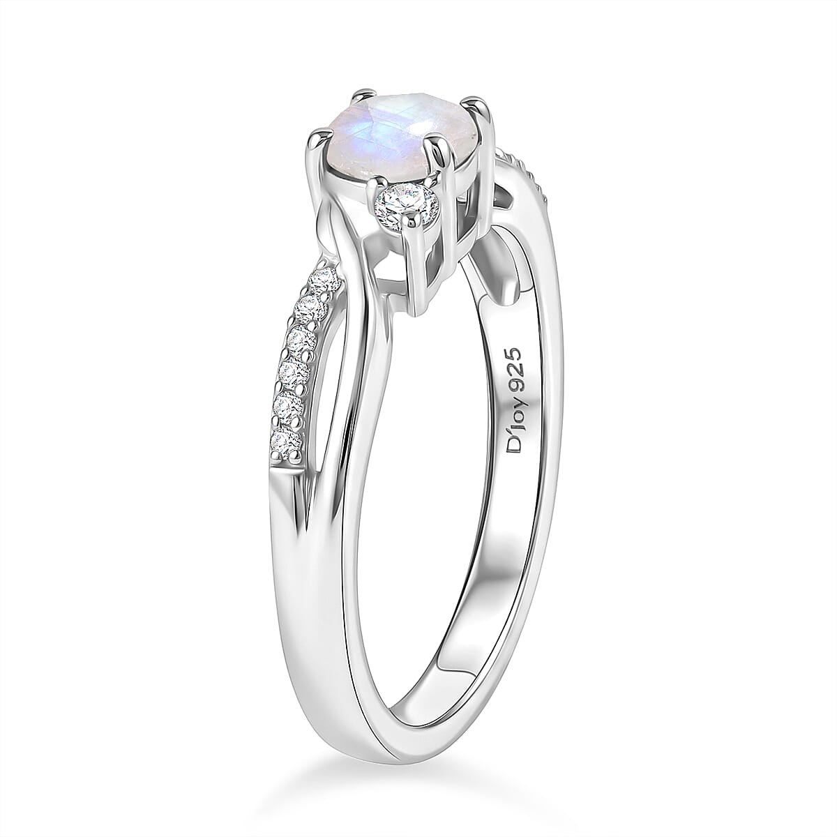 Royal Bali Collection - D'Joy Moissanite Ring in Sterling Silver