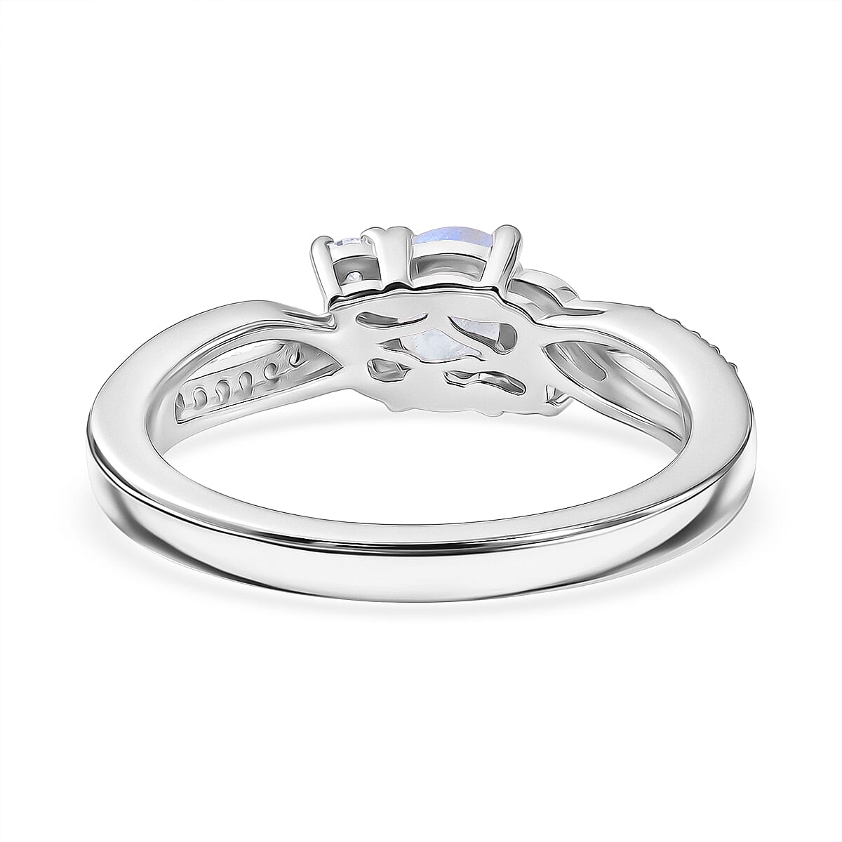 Royal Bali Collection - D'Joy Moissanite Ring in Sterling Silver