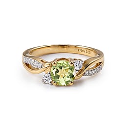 Always You Solitaire Birthstone Ring with 925 Sterling Silver