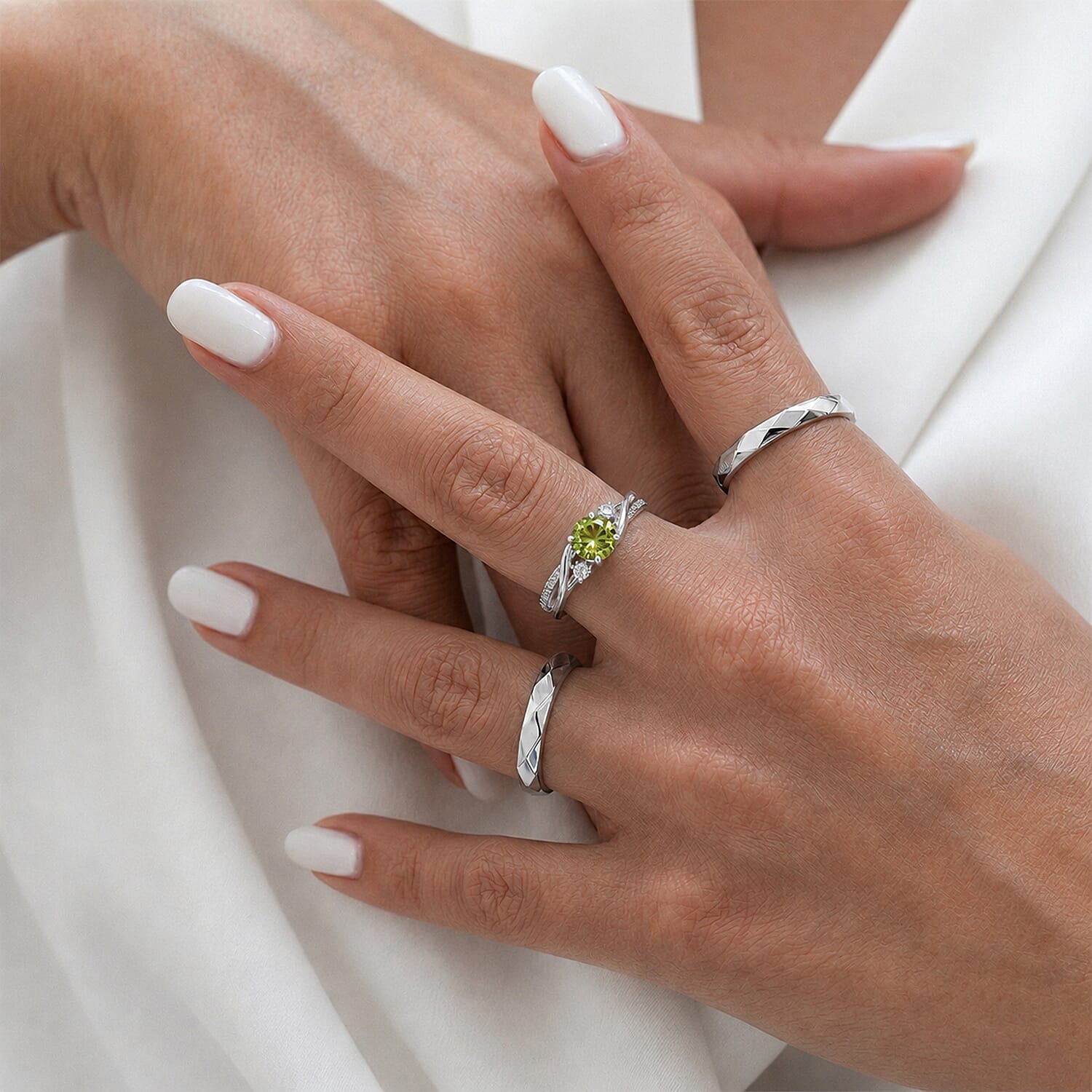 Always You Solitaire Birthstone Ring with 925 Sterling Silver