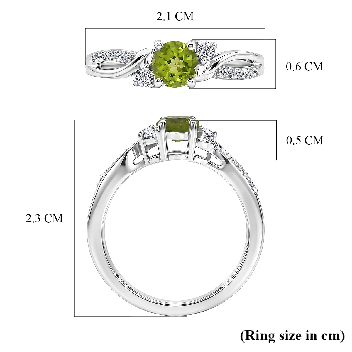 Royal Bali Collection - D'Joy Moissanite Ring in Sterling Silver
