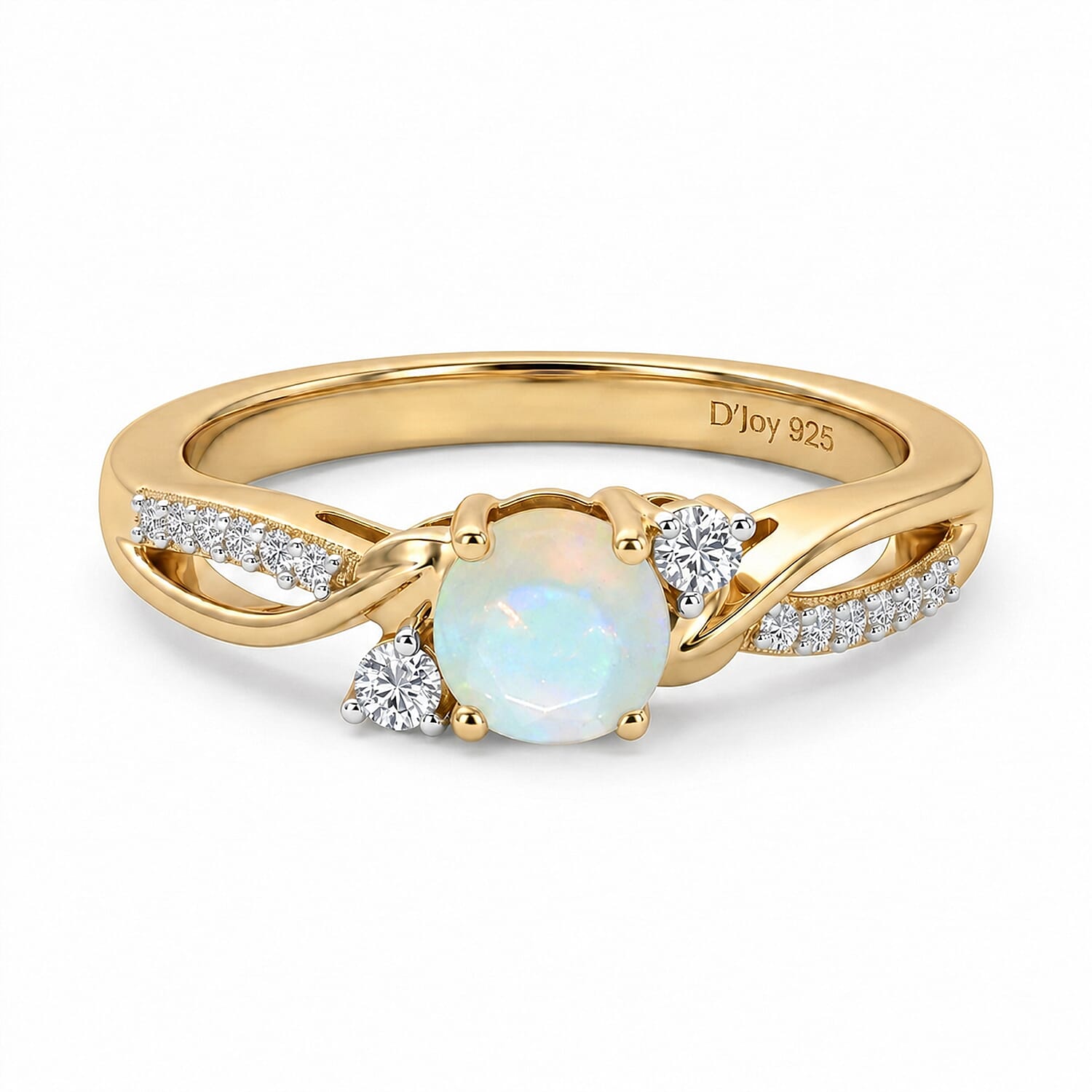 Always You Solitaire Birthstone Ring with 925 Sterling Silver