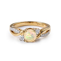 Always You Solitaire Birthstone Ring with 925 Sterling Silver