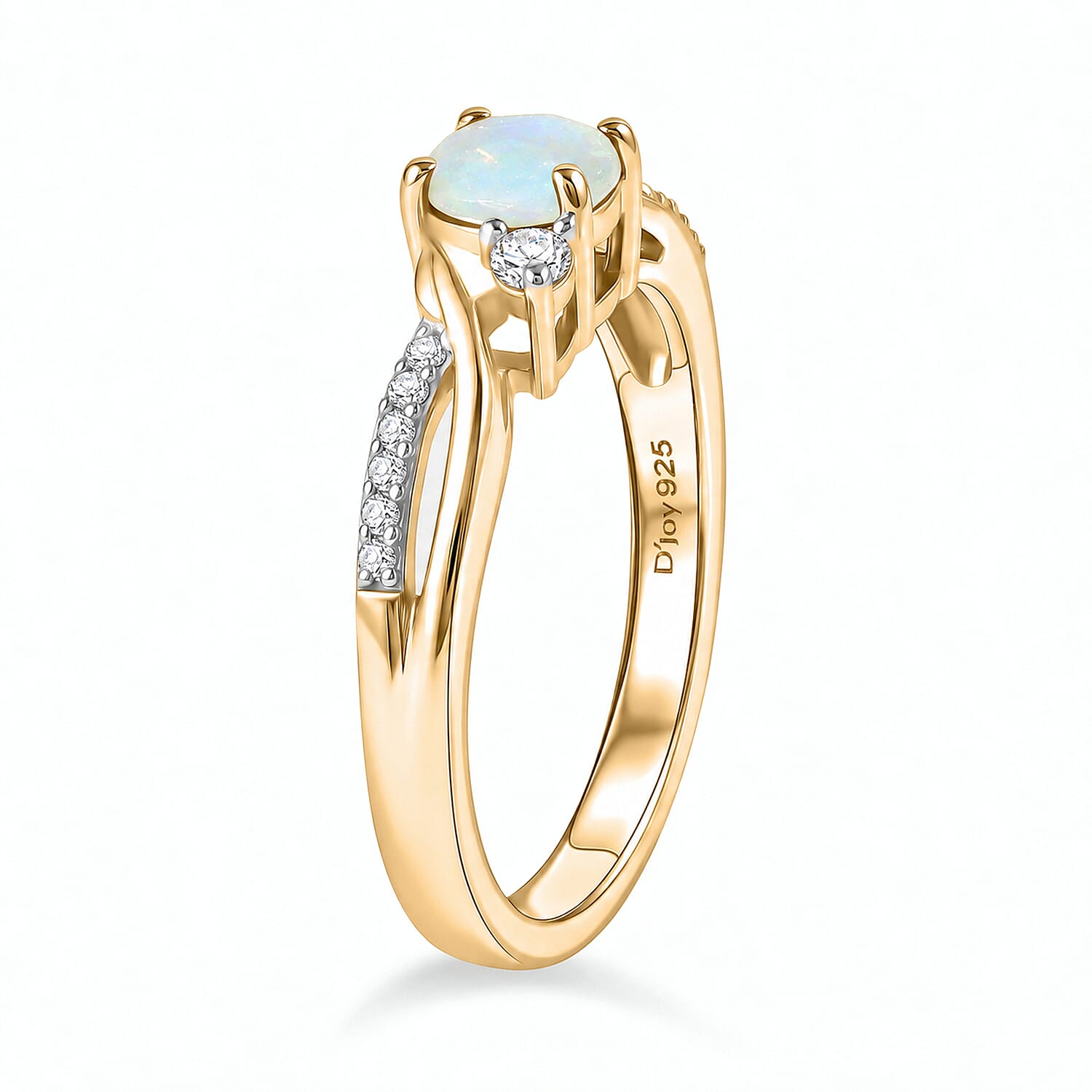 Always You Solitaire Birthstone Ring with 925 Sterling Silver