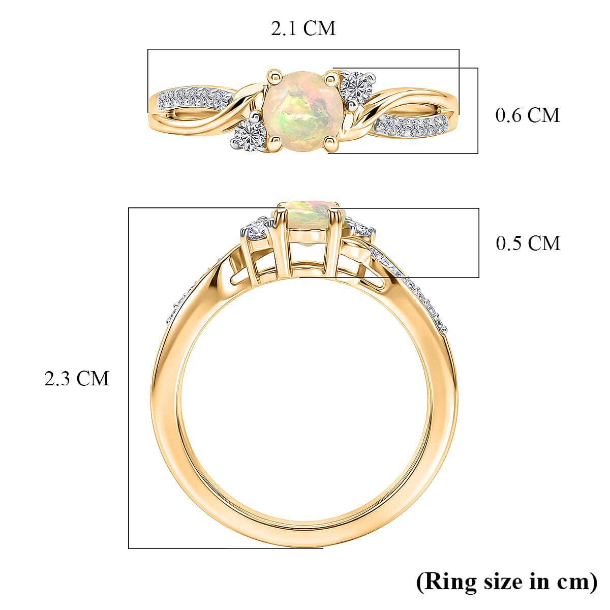 Royal Bali Collection - D'Joy Moissanite Ring in Sterling Silver