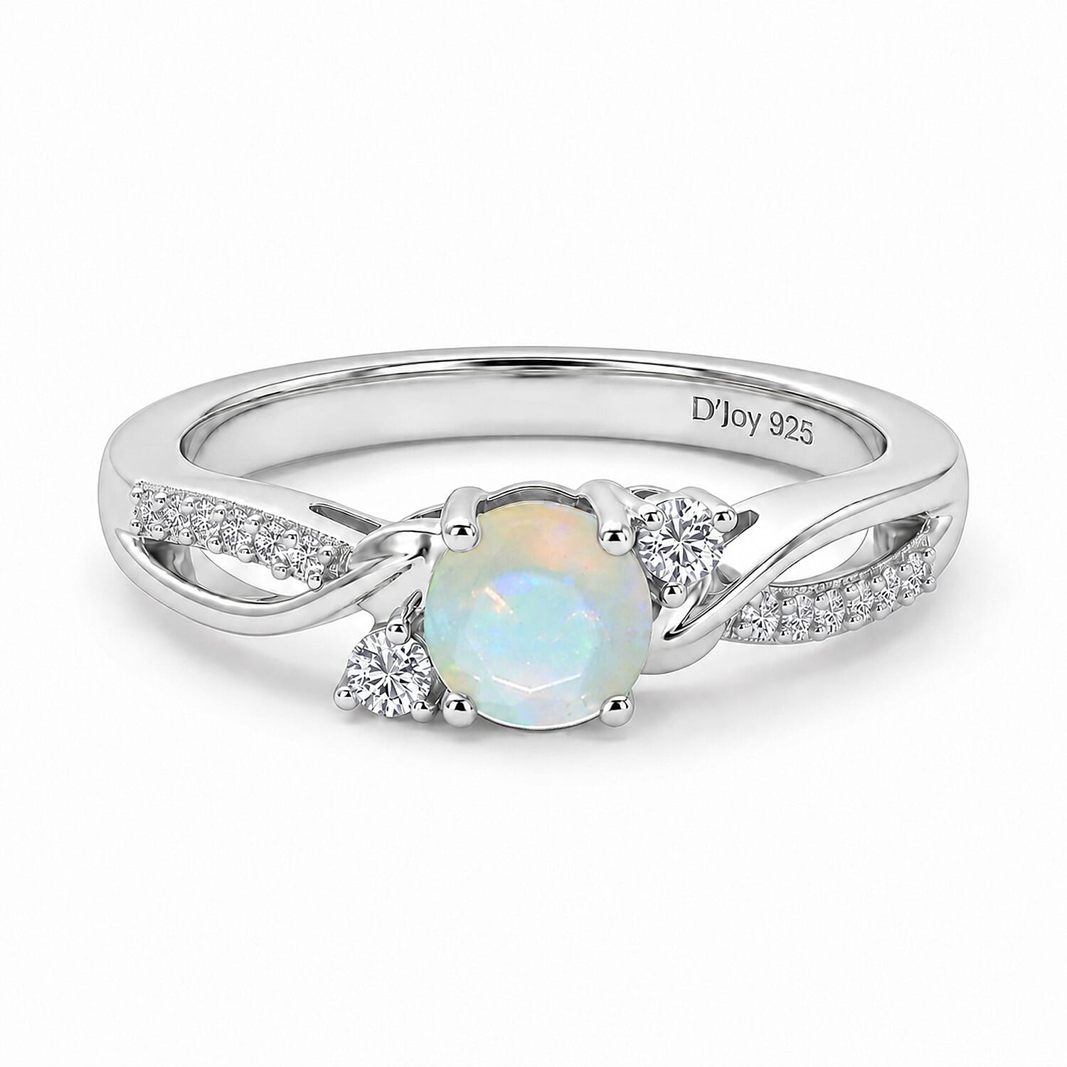 Always You Solitaire Birthstone Ring with 925 Sterling Silver