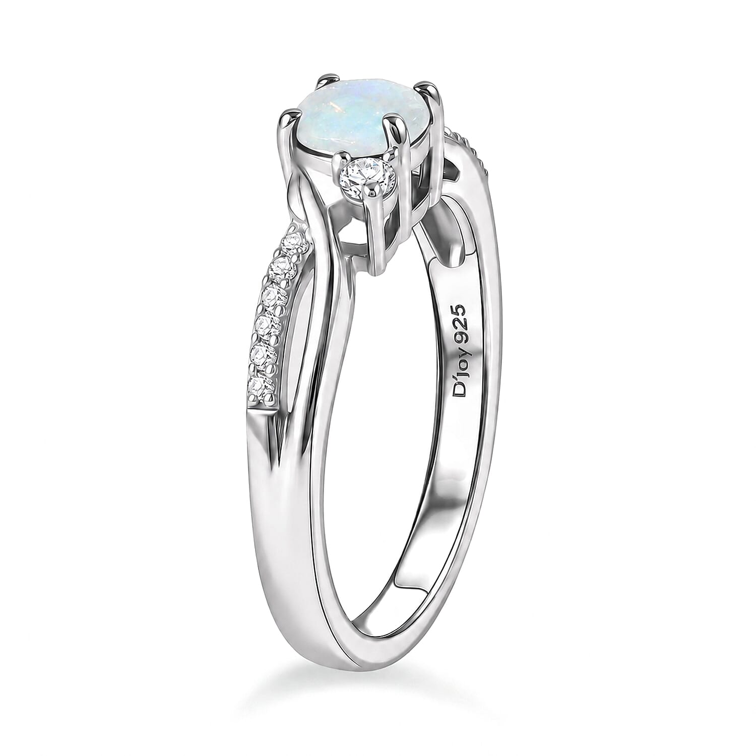 Always You Solitaire Birthstone Ring with 925 Sterling Silver