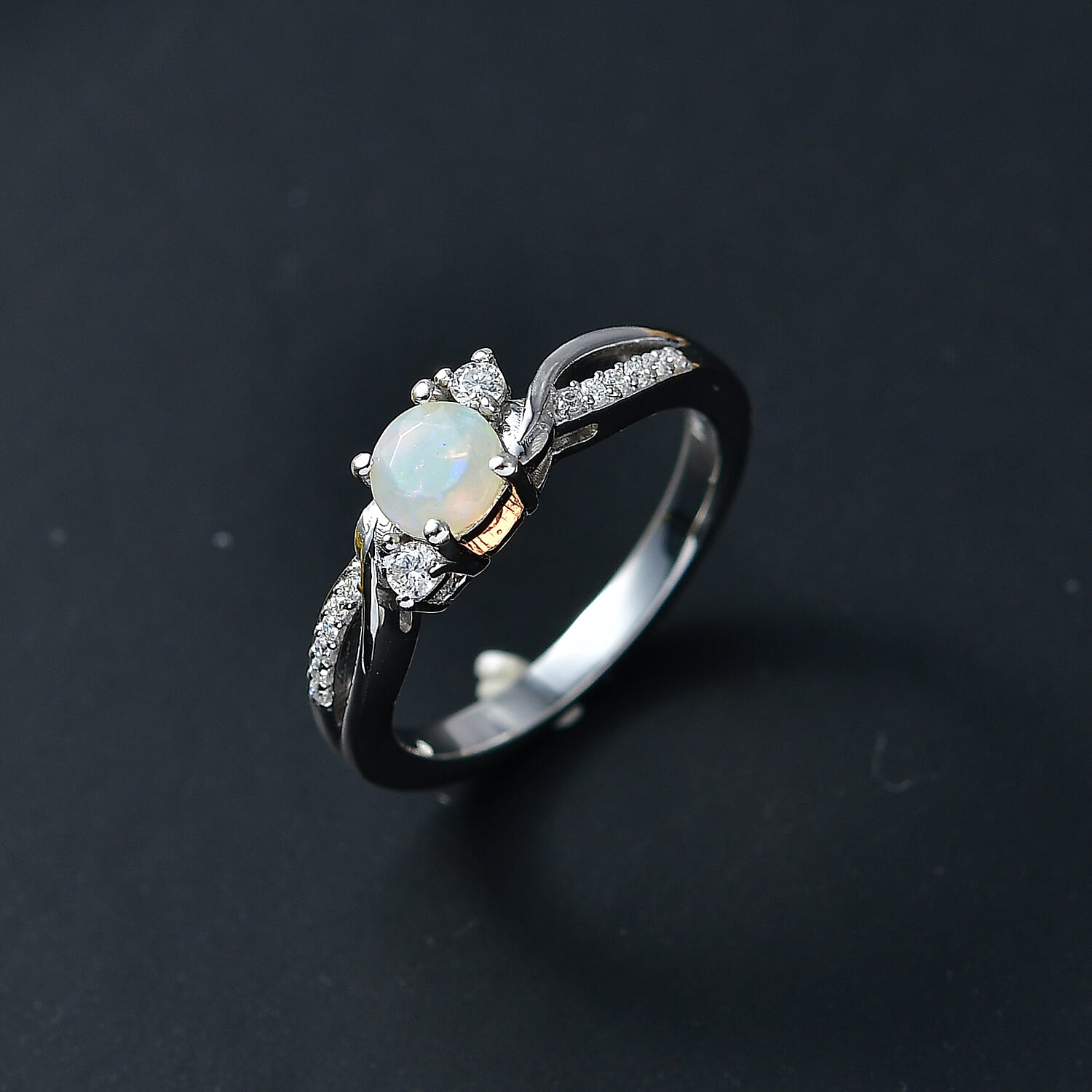 Royal Bali Collection - D'Joy Moissanite Ring in Sterling Silver