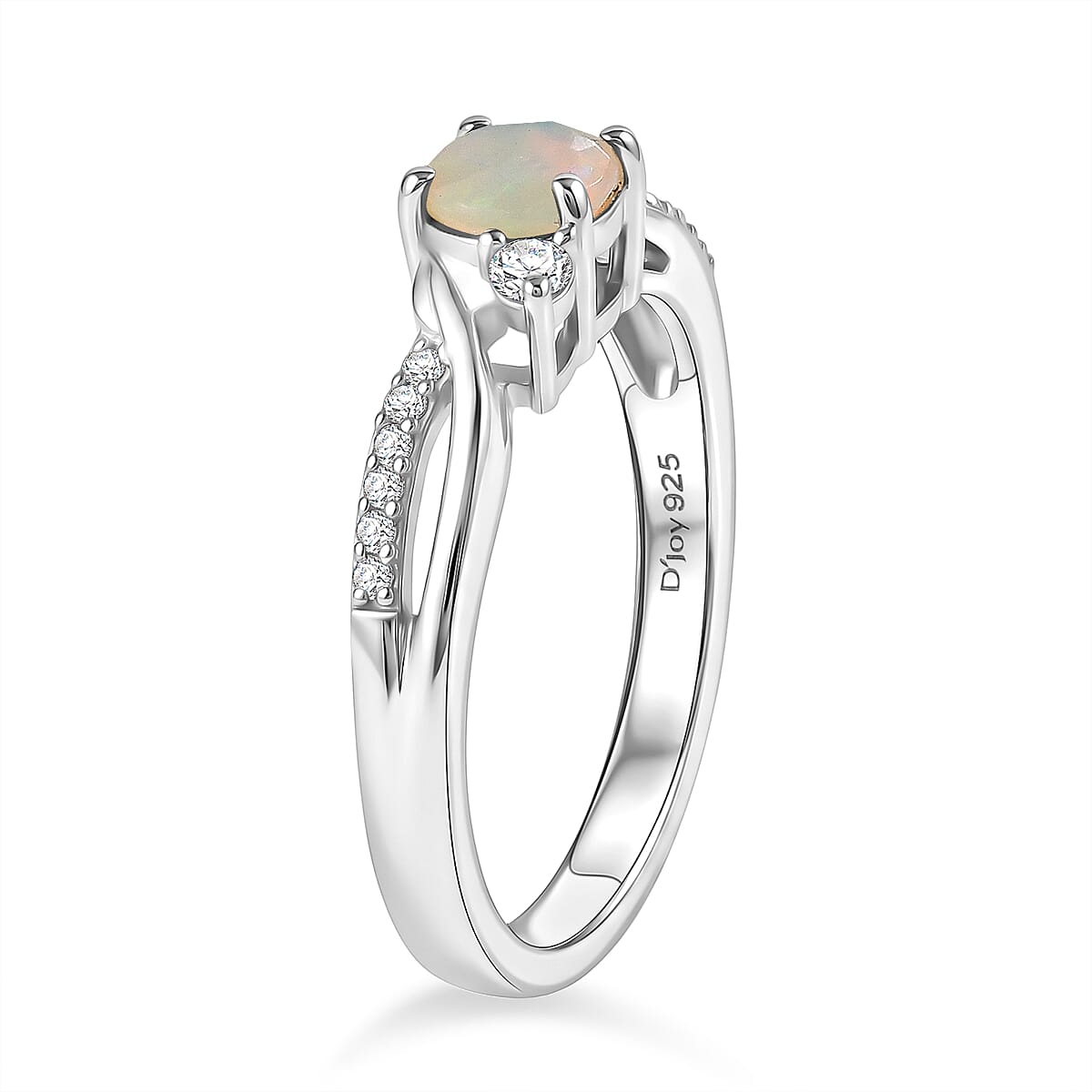 Royal Bali Collection - D'Joy Moissanite Ring in Sterling Silver