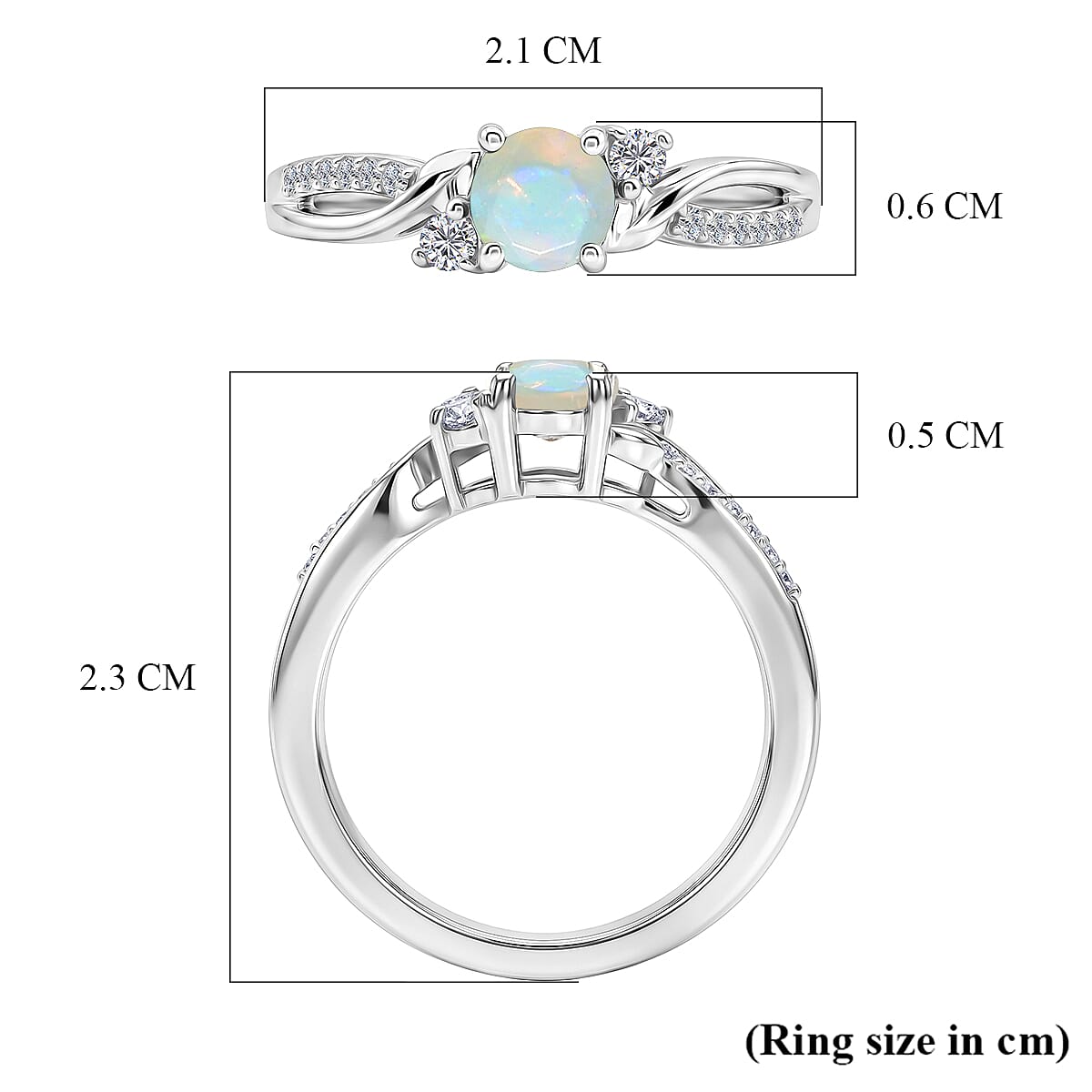Royal Bali Collection - D'Joy Moissanite Ring in Sterling Silver