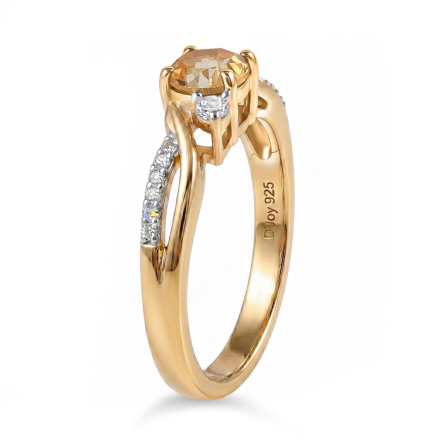 Always You Solitaire Birthstone Ring with 925 Sterling Silver