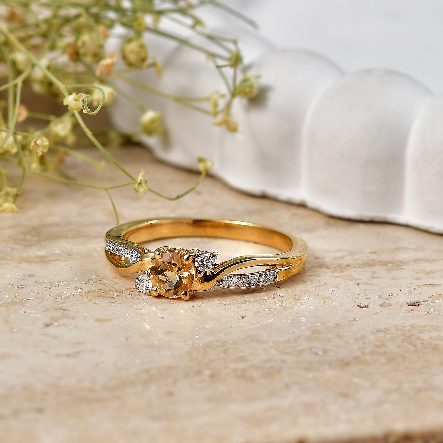 Royal Bali Collection - D'Joy Moissanite Ring in Sterling Silver