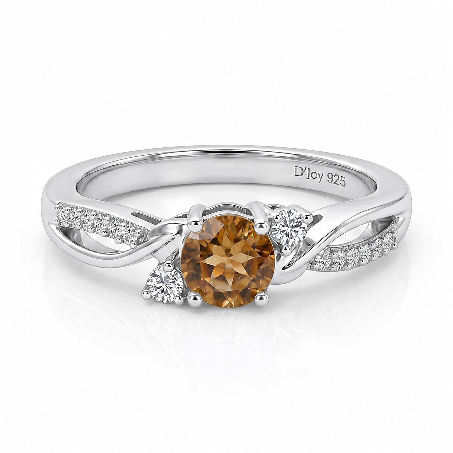Always You Solitaire Birthstone Ring with 925 Sterling Silver