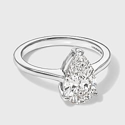 LUXURIANT 2 Ct. Lab Grown Diamond Solitaire Ring in Sterling Silver SGL Certified
