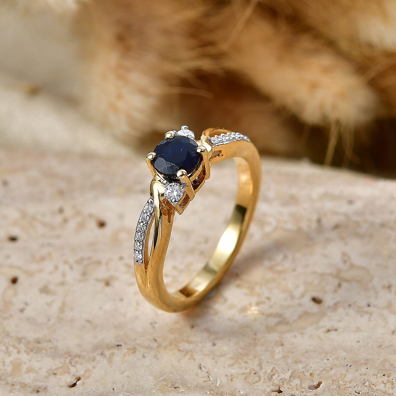 Royal Bali Collection - D'Joy Moissanite Ring in Sterling Silver