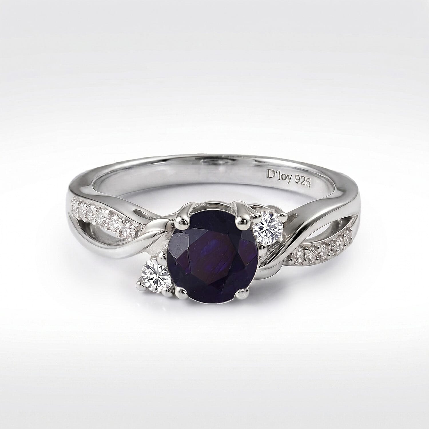 Always You Solitaire Birthstone Ring with 925 Sterling Silver