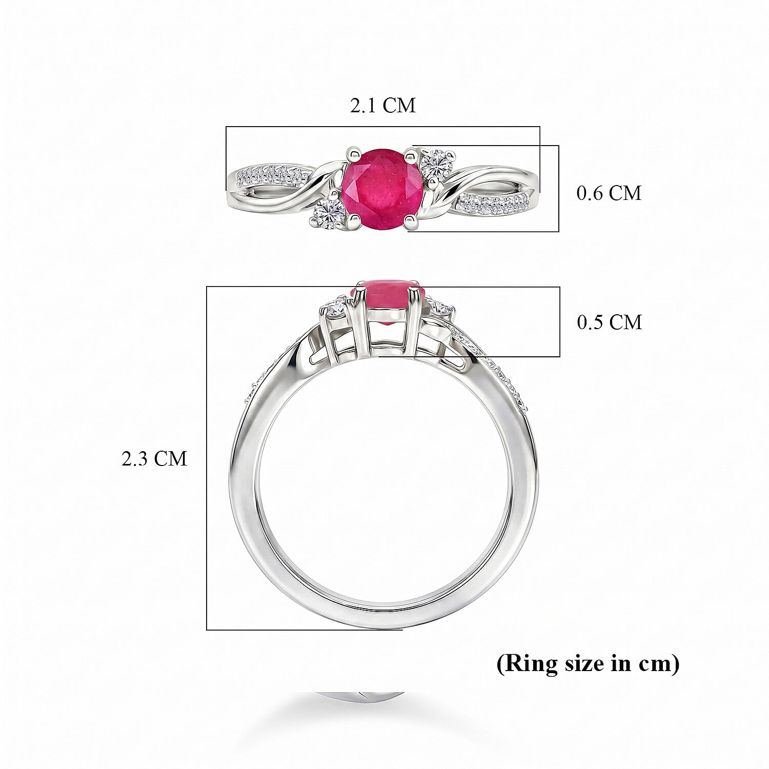Always You Solitaire Birthstone Ring with 925 Sterling Silver