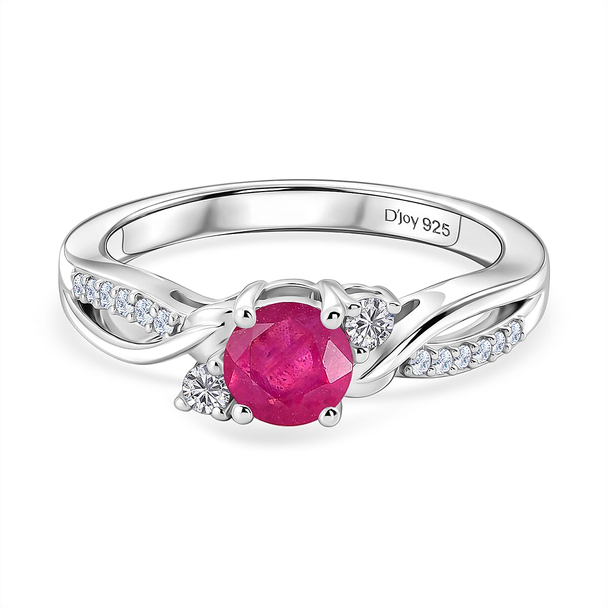 Royal Bali Collection - D'Joy Moissanite Ring in Sterling Silver