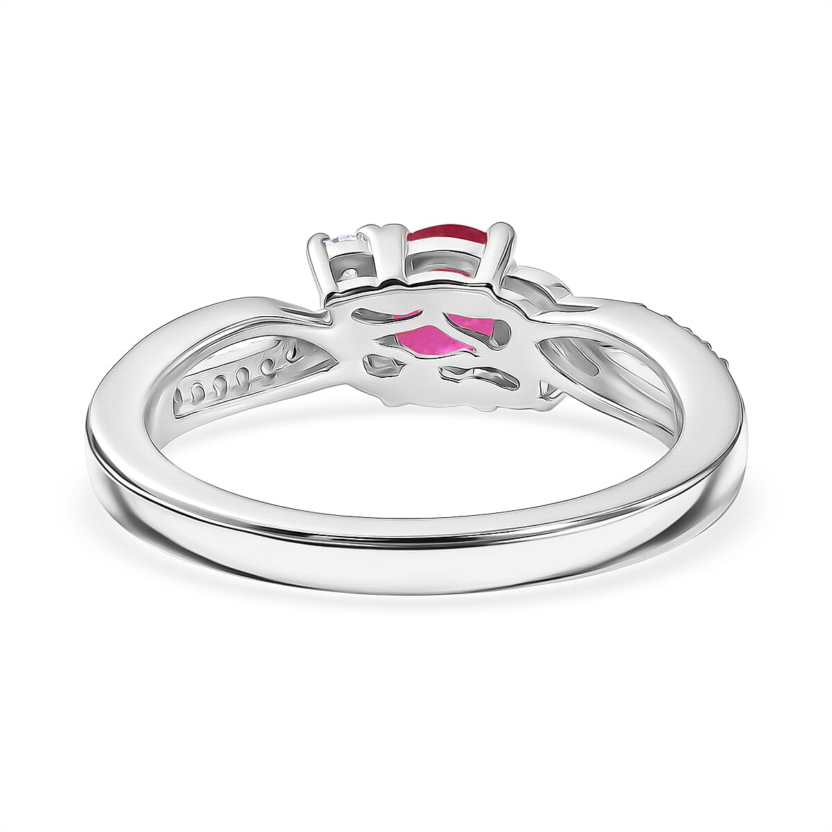 Royal Bali Collection - D'Joy Moissanite Ring in Sterling Silver