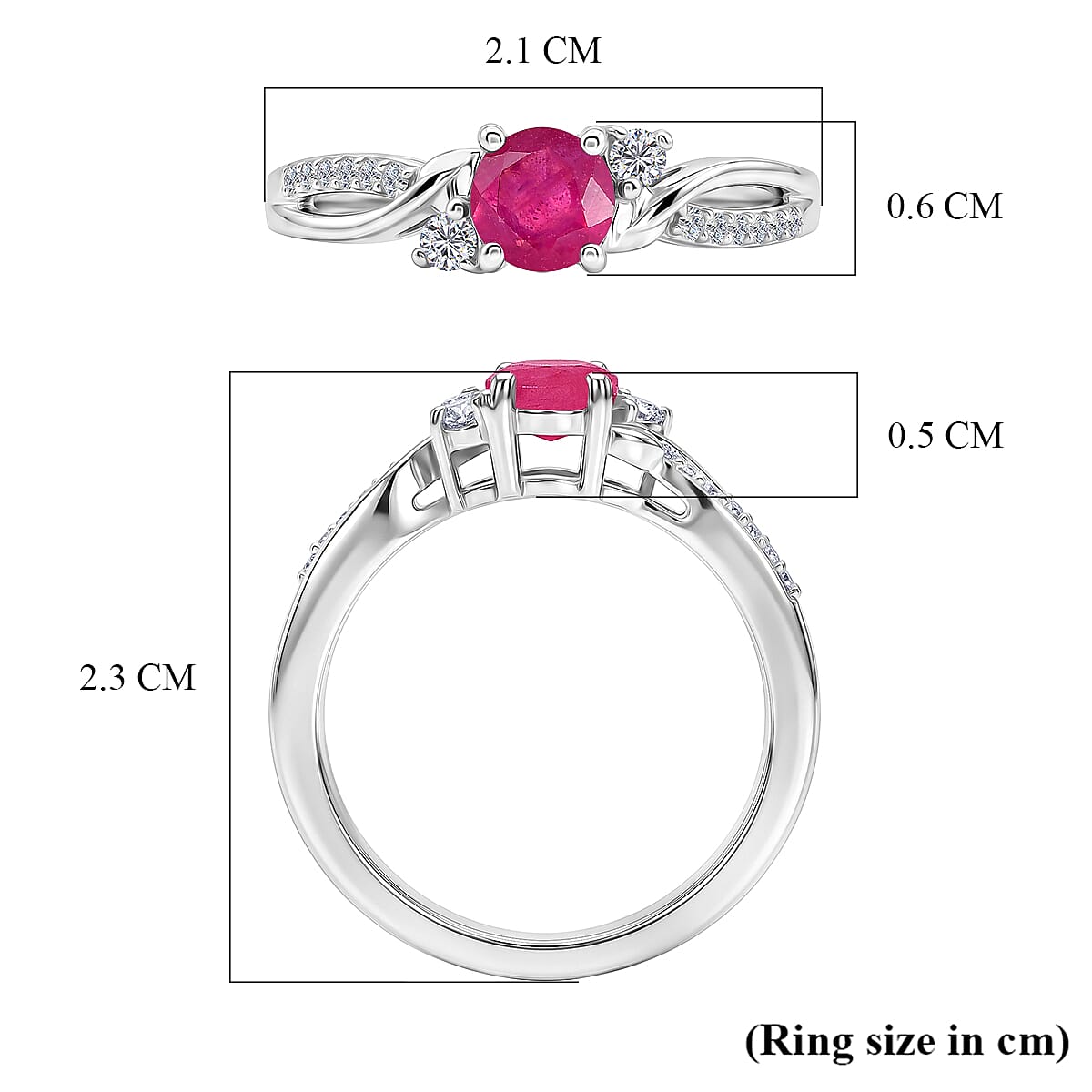 Royal Bali Collection - D'Joy Moissanite Ring in Sterling Silver