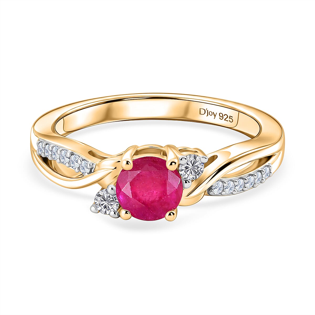 Royal Bali Collection - D'Joy Moissanite Ring in Sterling Silver