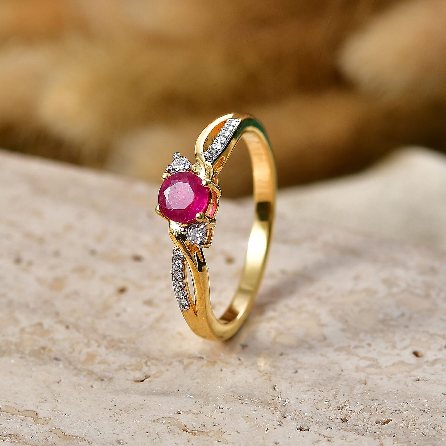 Royal Bali Collection - D'Joy Moissanite Ring in Sterling Silver