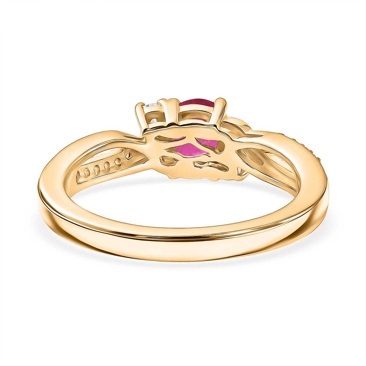 Royal Bali Collection - D'Joy Moissanite Ring in Sterling Silver