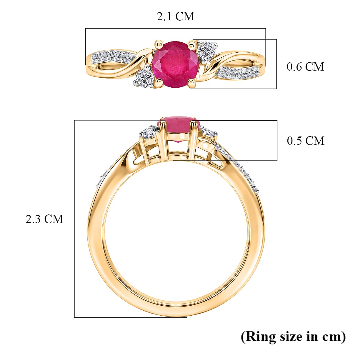 Royal Bali Collection - D'Joy Moissanite Ring in Sterling Silver