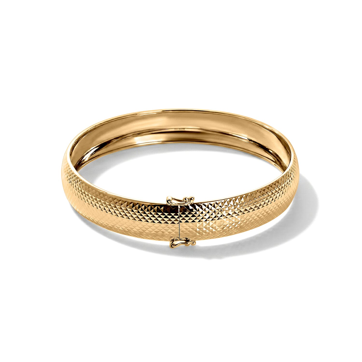 Luxoro - 9K Yellow Gold Bangle (Size - 7.5), Gold Wt. 5.66 Gms