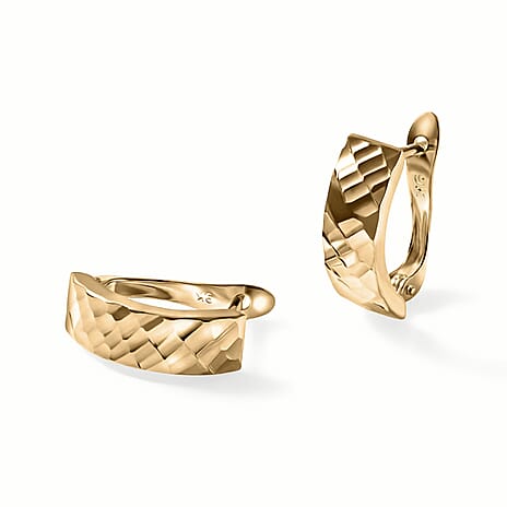 9K Yellow Gold Hoop Earring