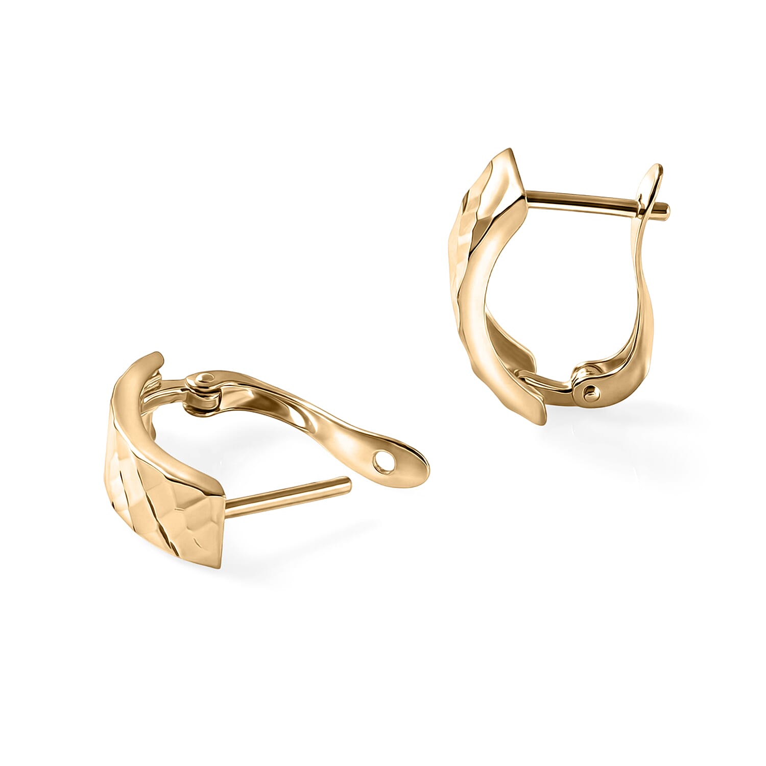 9K Yellow Gold Hoop Earring