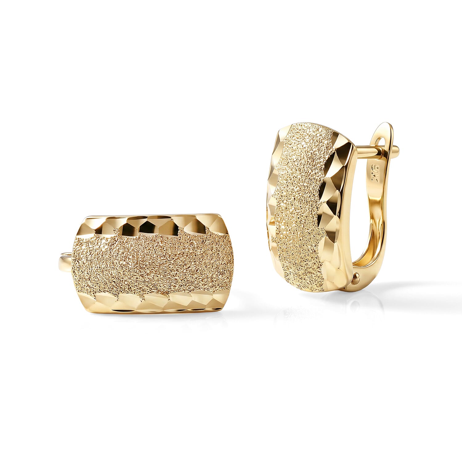 9K Yellow Gold Hoop Earring