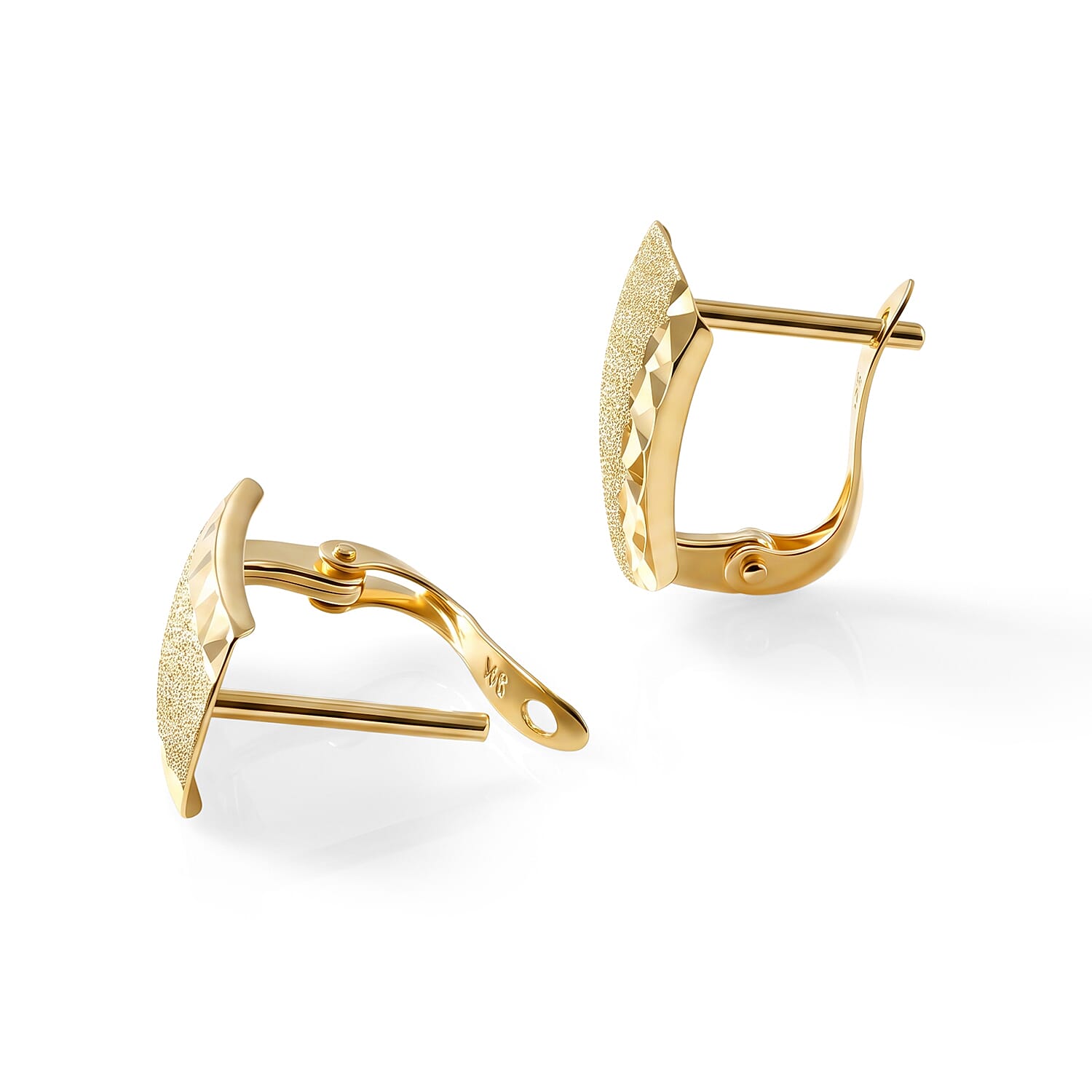 9K Yellow Gold Hoop Earring