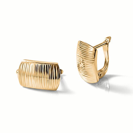 9K Yellow Gold Hoop Earring