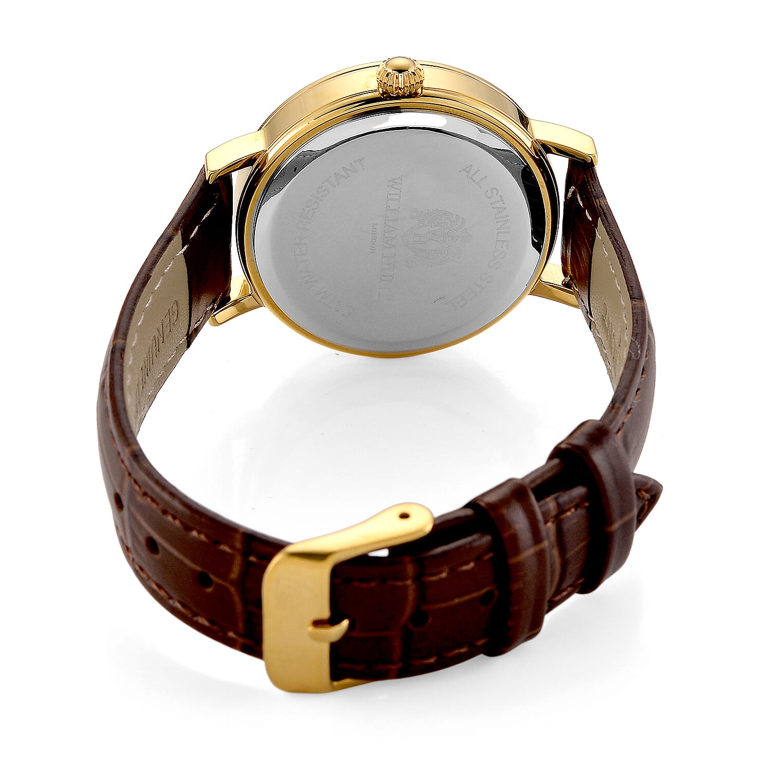 William Hunt Watch Pure White Stainless Steel Mix Metal  0.200  Ct.