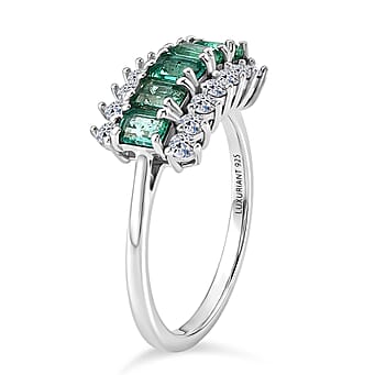 https://tjcuk.sirv.com/Products/85/8/8588604/Luxuriant-Zambian-Emerald-Lab-Grown-Diamond-5-Stone-Ring-in-Rhodium-Ov_8588604_3.jpg?w=342&h=342