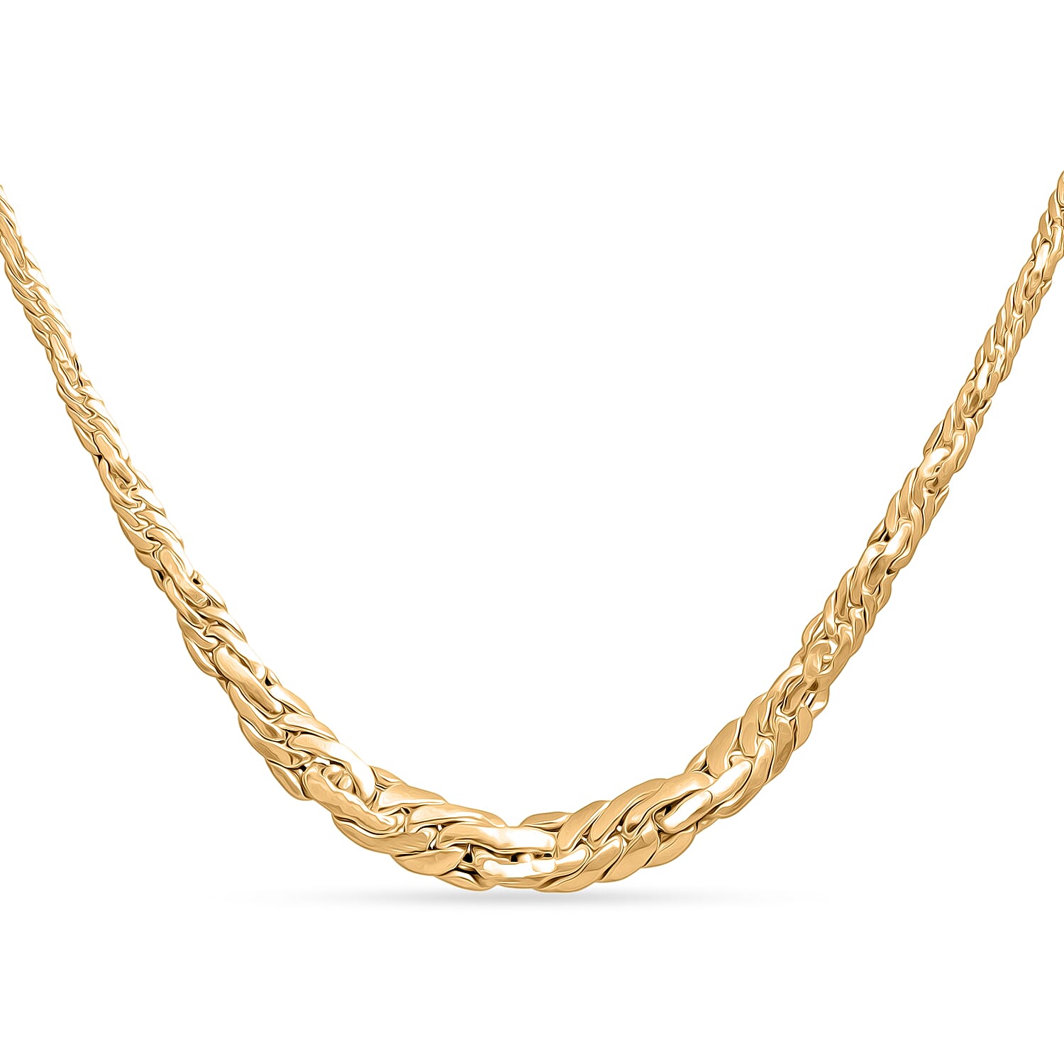 9K Yellow Gold Necklace (Size - 20) with Lobster Clasp, Gold Wt. 6.37 Gms
