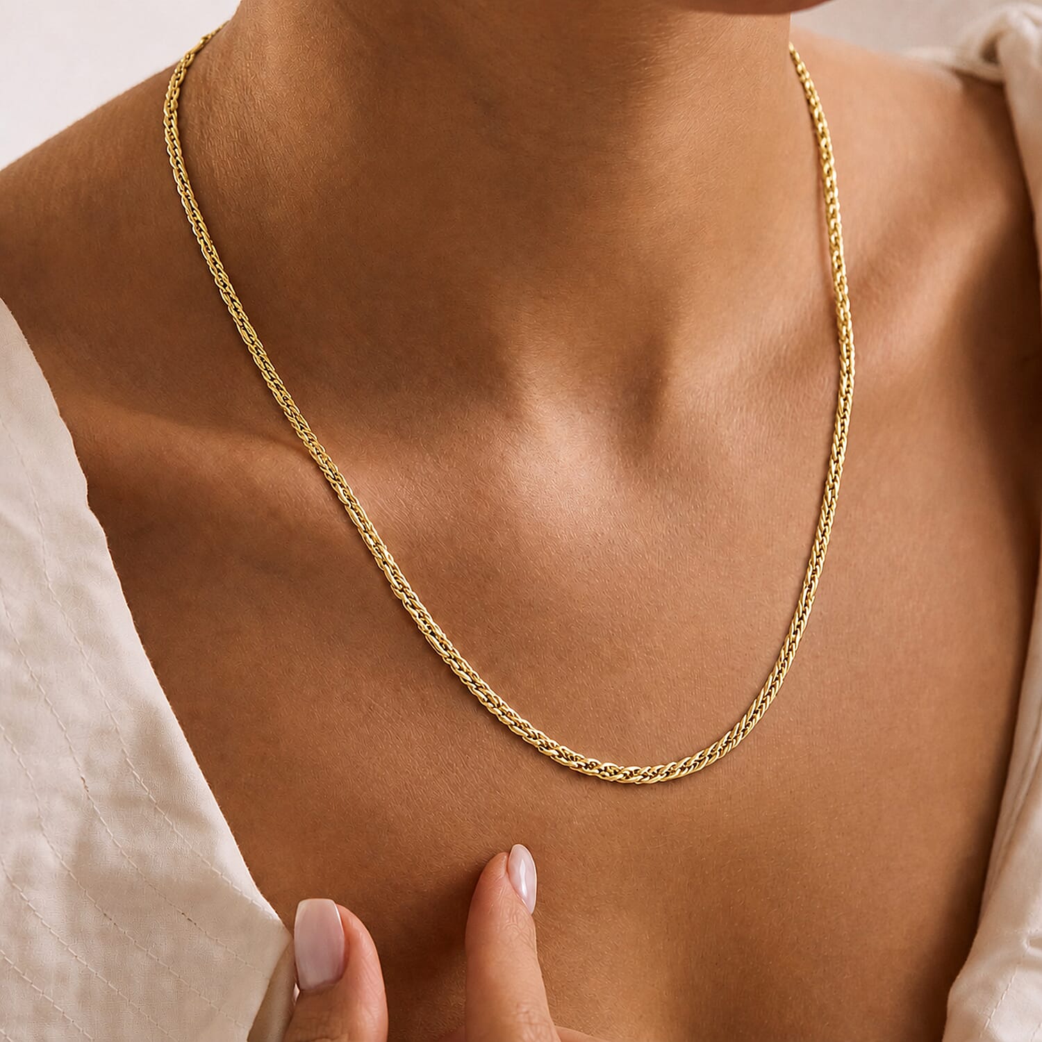 Maestro Collection - 9K Yellow Gold Necklace (Size - 20), Gold Wt 6.40 Gms