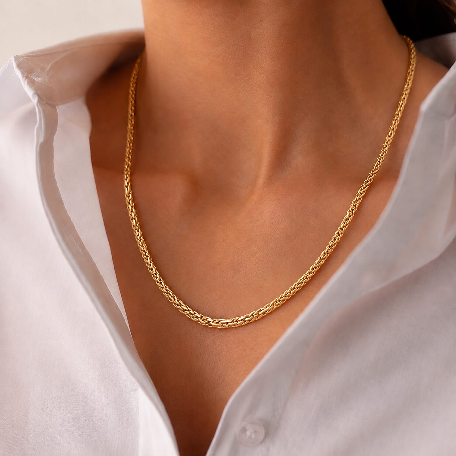 Maestro Collection - 9K Yellow Gold Necklace (Size - 20), Gold Wt 6.40 Gms