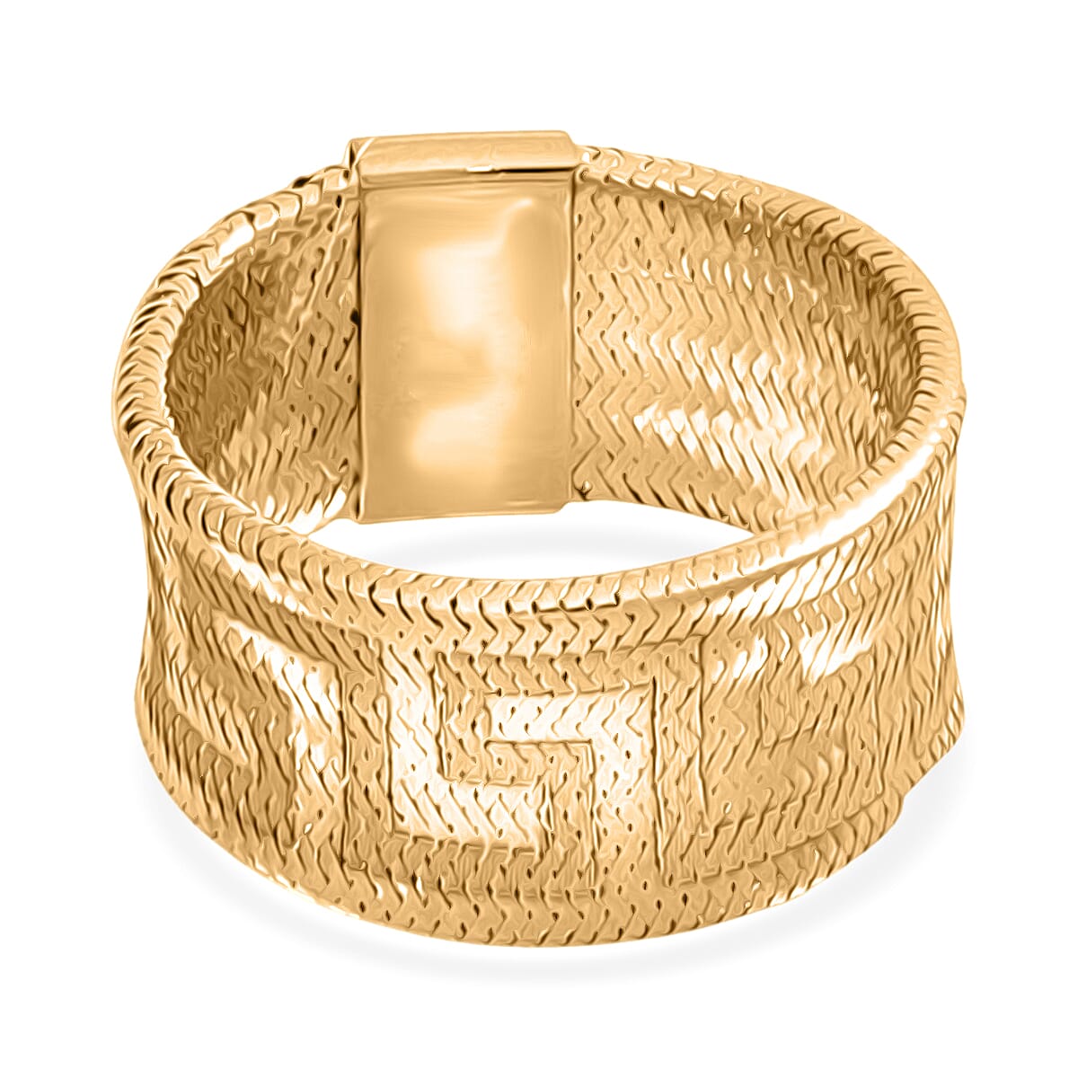 Maestro Collection 9K Yellow Gold Stretchable Ring  (Size L TO P) Medium