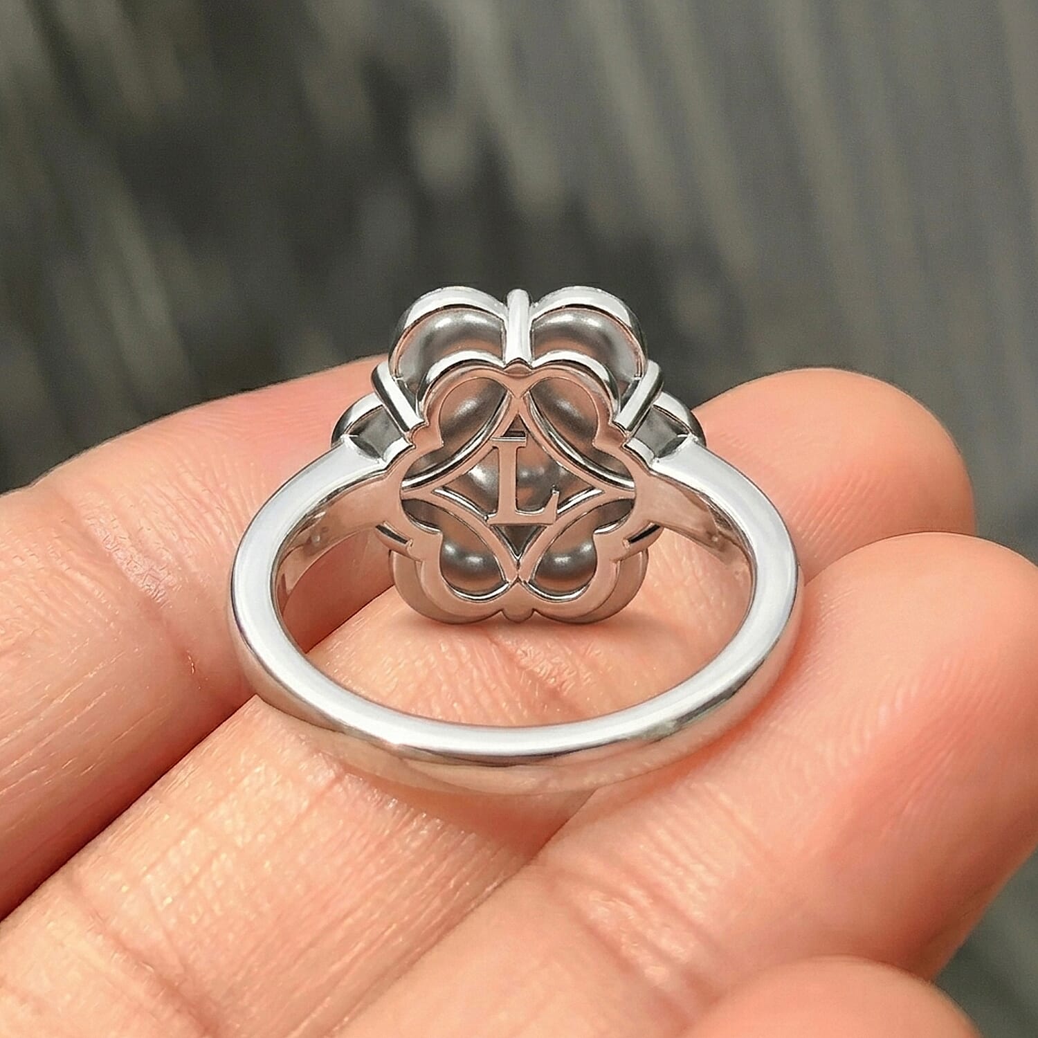 Luxuriant - SGL Certified Lab Grown Diamond (SI-G-H) Pressure Set Ring in Rhodium Overlay Sterling Silver 2.00 Ct.