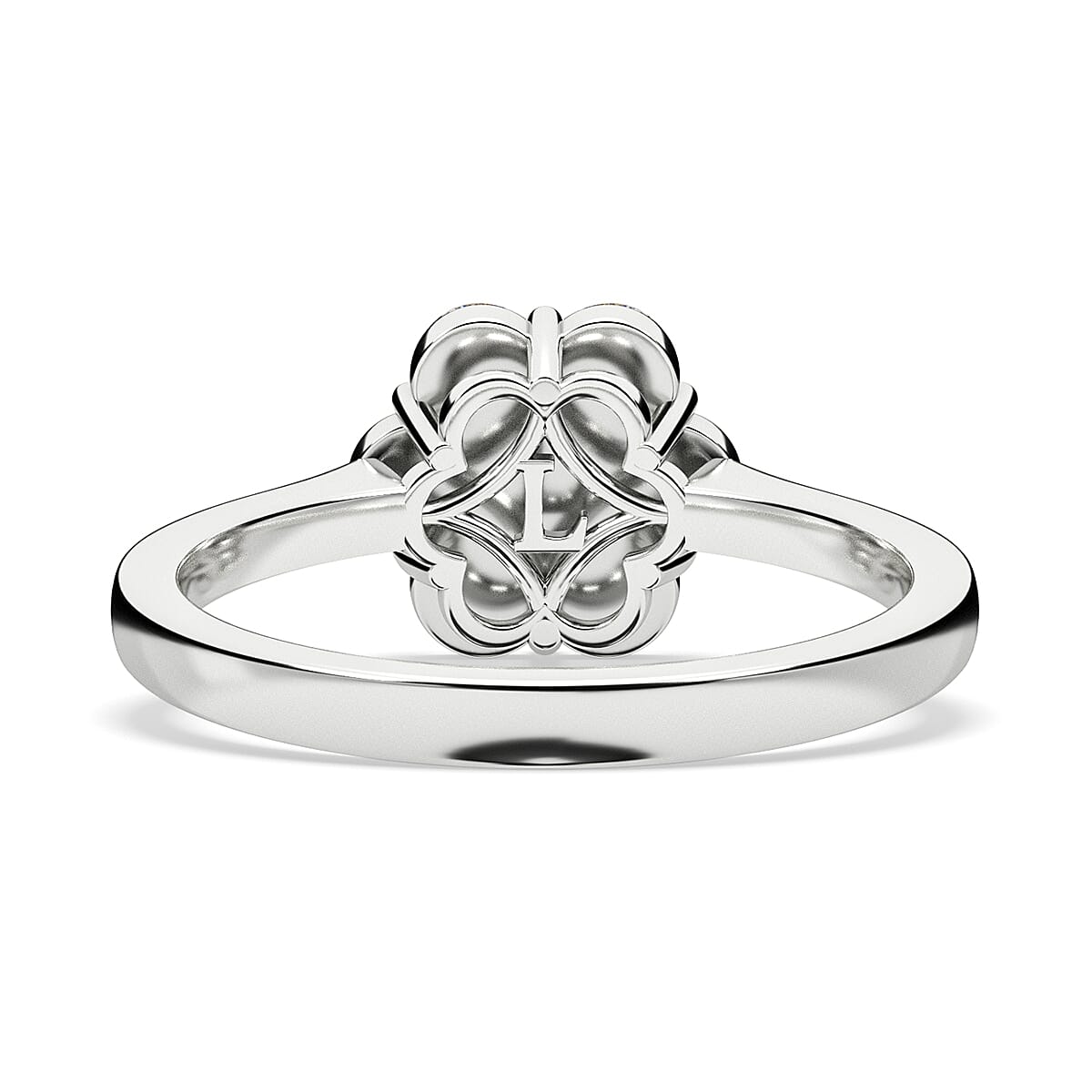Luxuriant - SGL Certified Lab Grown Diamond (SI-G-H) Ring in Rhodium Overlay Sterling Silver 2.00 Ct.