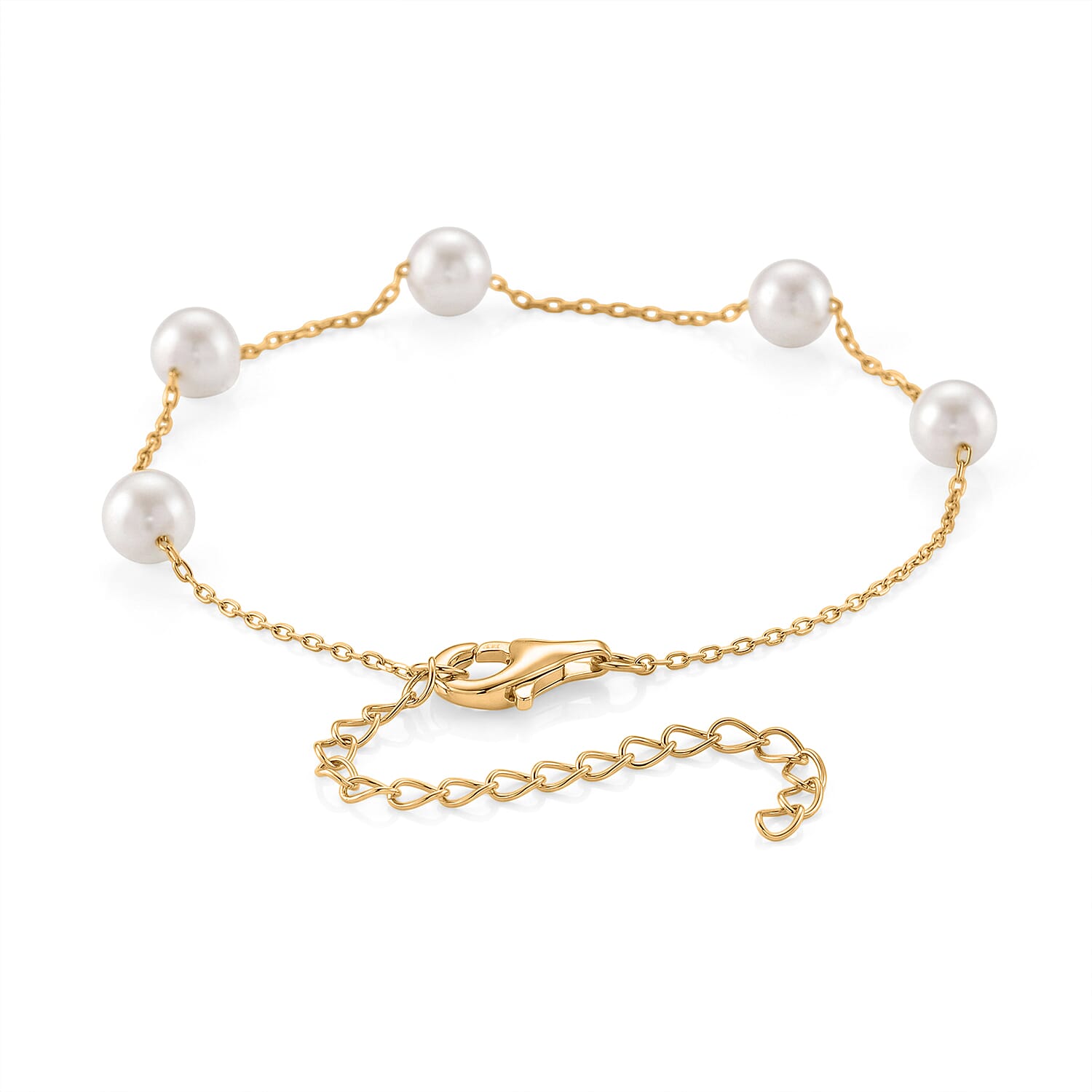D'Joy Japanese Akoya Pearl Beads Bracelet Sterling Silver  15.000  Ct.