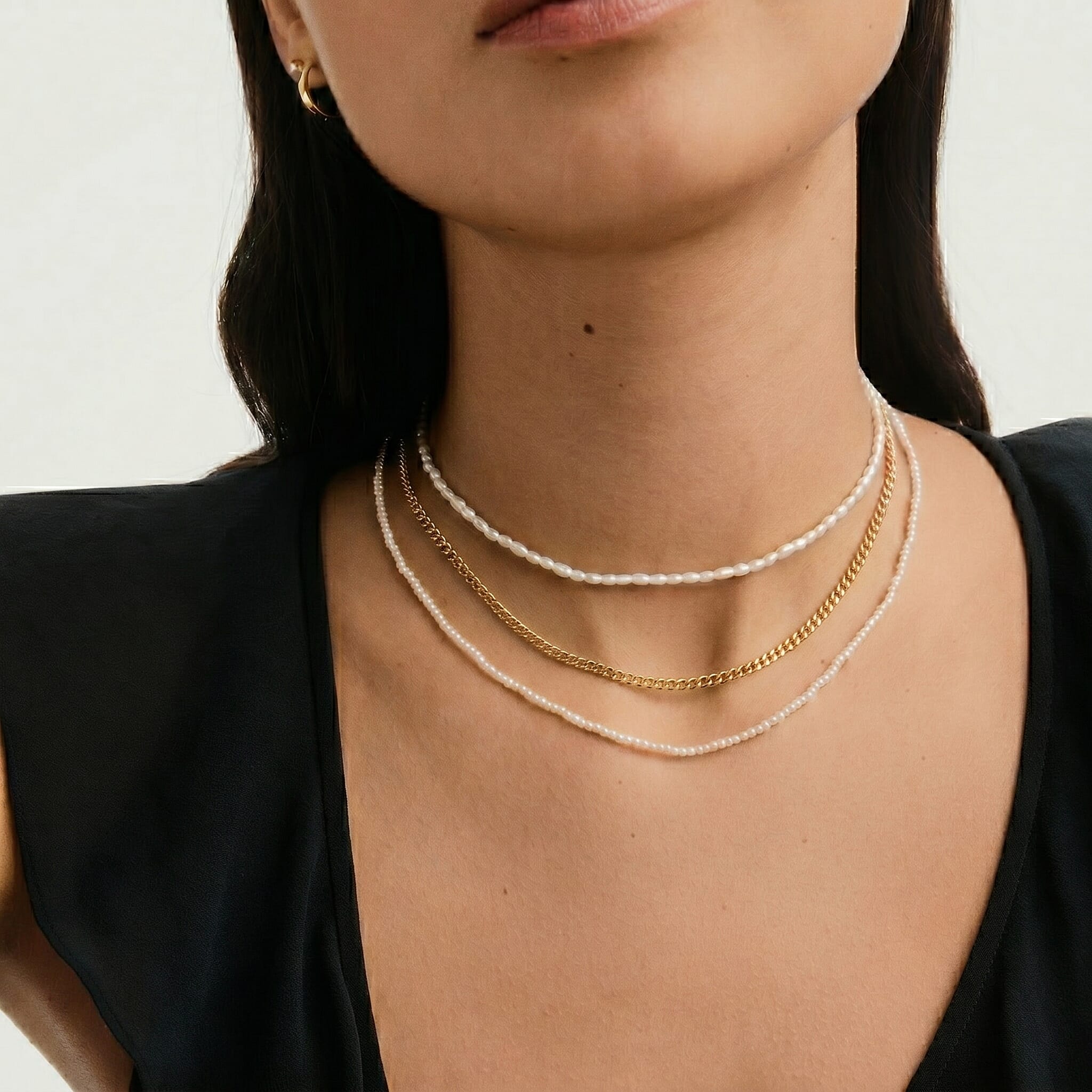 9K Yellow Gold Curb Chain with Spring Ring Clasp
